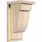 Ekena Millwork Alpine Rough Sawn Corbel w/Backplate, Douglas Fir, 8"W x 8"D x 16"H COR08X08X16ALP01RDF - alternate 1